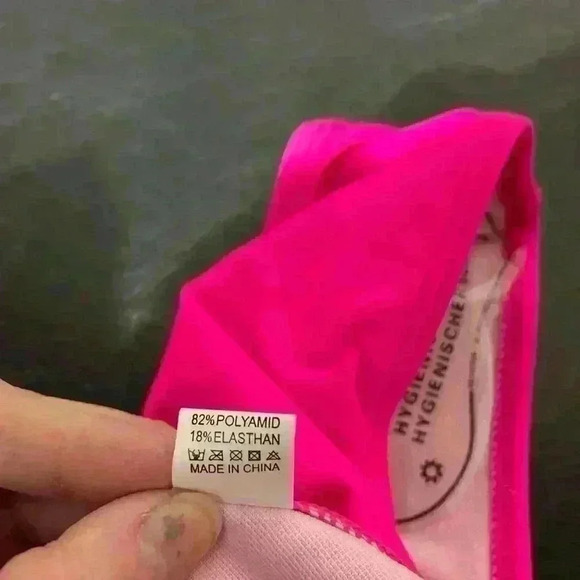 Lilosy Sexy Tie Criss Cross Plunge One Piece Thong Swimsuit High Cut Brazilian L - Picture 10 of 10